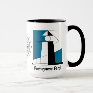 Caneca Portuguese Lighthouse Mug – Modern Farol Art Coffe