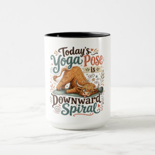 Caneca Pose de Yoga Engraçado