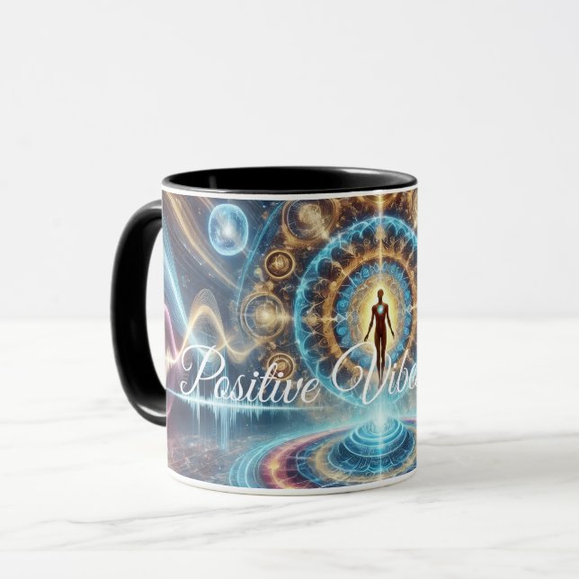 Caneca Positive Vibes Only  (Frente Esquerda)