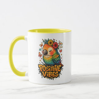 Caneca “Positive Vibes” Parrot