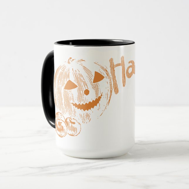 Caneca Posse de Halloween Jack o Lanterns (Frente Esquerda)