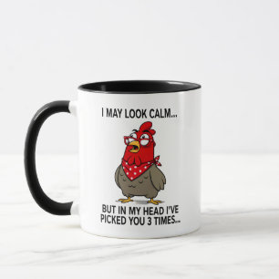 CANECA POSSO PARECER CALMA, MAS NA MINHA CABEÇA, EU BICHE