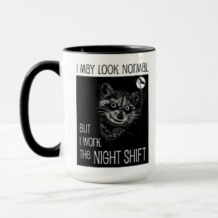 Caneca Posso parecer normal, mas trabalho no turno da noi