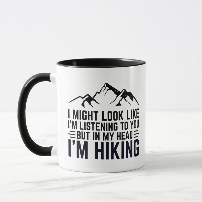 Caneca Posso parecer que estou ouvindo seu presente de ca (Esquerda)