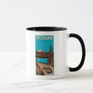 Caneca Poster #2Spokane da propaganda de Spokane, WA