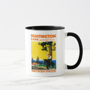Caneca Poster de Promotinal do lago Huntington