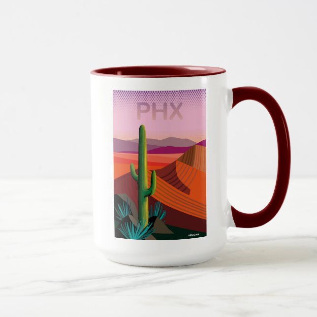 Caneca Poster de viagens da arizona | de Phoenix (Direita)