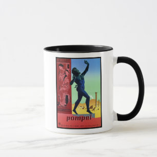 Caneca Poster de viagens do italiano de Pompeii do