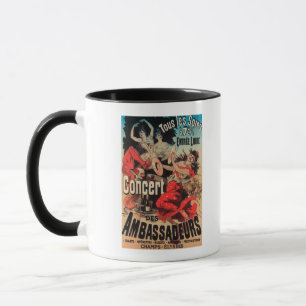 Caneca Poster do concerto na avenida de Champs-Elysees