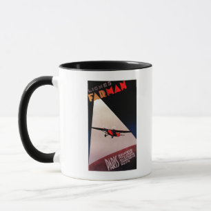 Caneca Poster do Promo do Monoplane de Farman 300 das