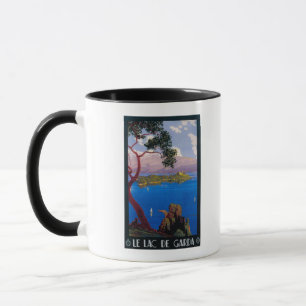 Caneca Poster do promocional do viagem de Garda do lago