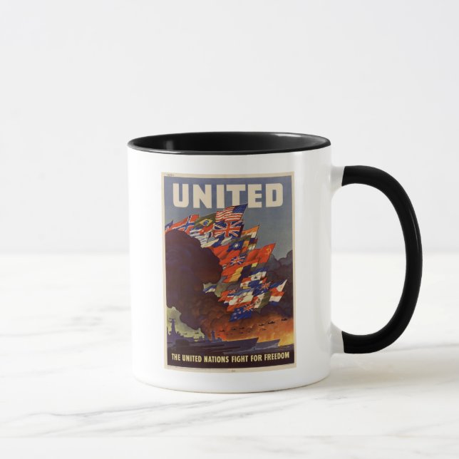 Caneca Poster vintage Mug WII (Direita)