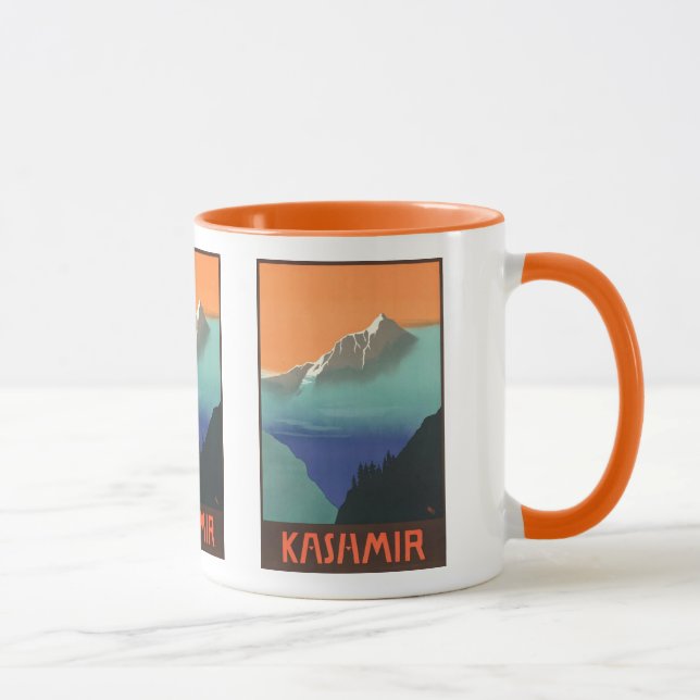 Caneca Posteres de viagens da Índia (Caxemira) - escolha  (Direita)