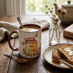 Caneca Pote de mel bee kind