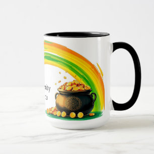Caneca Pote de Moedas de Ouro do Dia de São Patrício