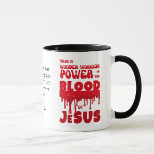 Caneca POTÊNCIA Páscoa Cristã NO SANGUE DE JESUS