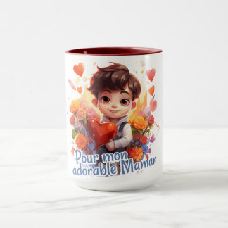 Caneca Pour mon adorable Maman