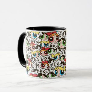 Caneca Powerpuff Girls Face Patterno