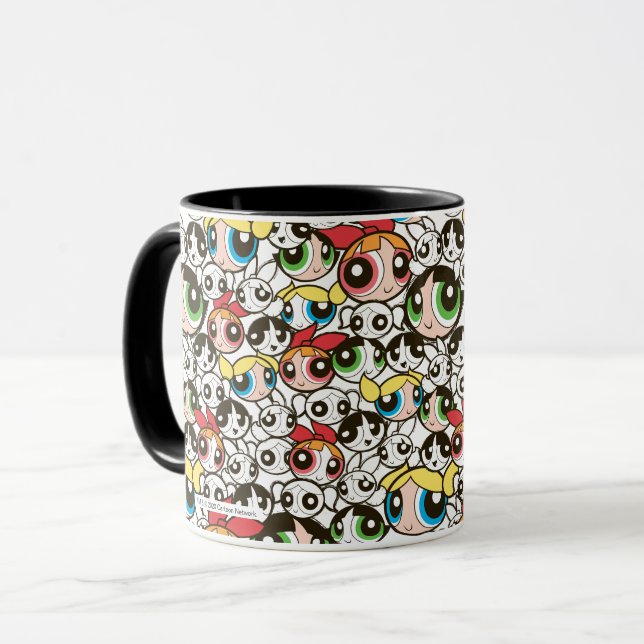 Caneca Powerpuff Girls Face Patterno (Frente Esquerda)