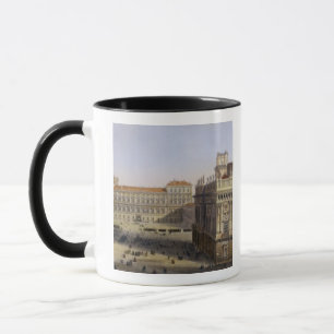 Caneca Praça Castello, Turin, gravado por F. Citterio (c