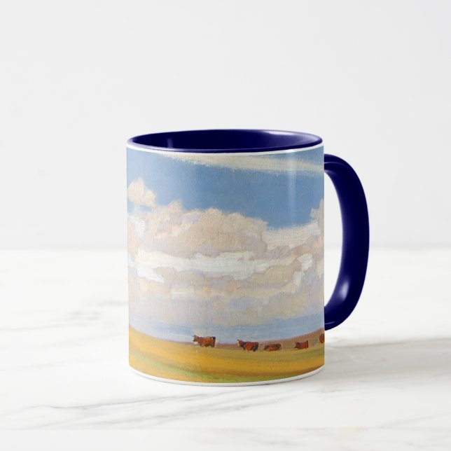 Caneca Pradaria Depois da Tempestade por Maynard Dixon, A (Frente Esquerda)