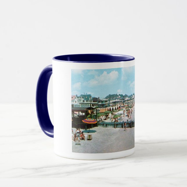Caneca Praia, Cabo May NJ, Vintage (Frente Esquerda)