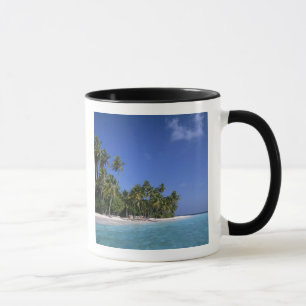 Caneca Praia com palmeiras, Maldivas