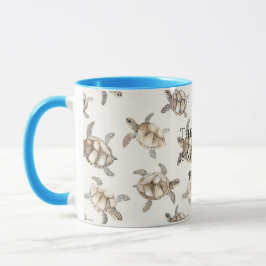 Caneca Praia das Tartarugas Marinhas Lugar Feliz