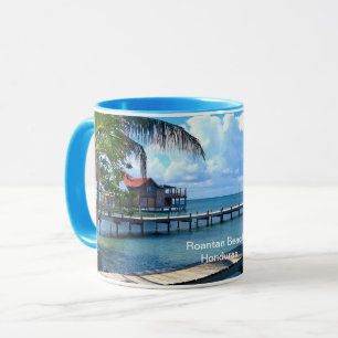 Caneca Praia de Roatán, Honduras