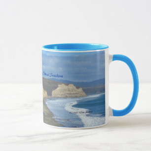 Caneca Praia dos Drakes - litoral do nacional de Reyes do