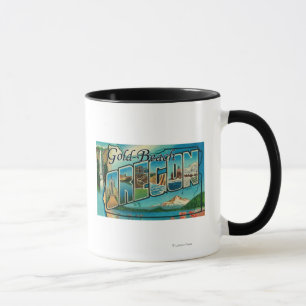 Caneca Praia Dourado, Oregon - grandes cenas da letra