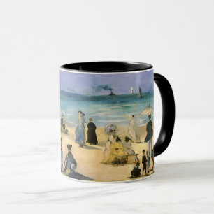Caneca Praia em Boulogne de Edouard Manet, Arte Antigo