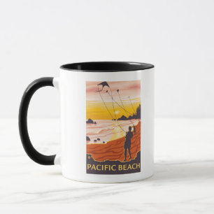 Caneca Praia & papagaios - praia pacífica, Washington