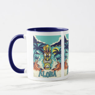 Caneca Praia Tiki Aloha