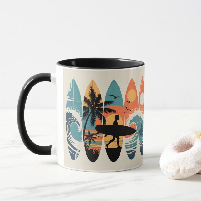 Caneca Pranchas de surfe (Com Donut)
