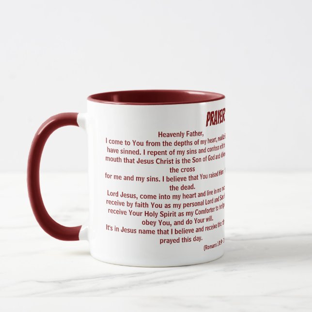 CANECA PRAYER OF SALVATION (Esquerda)