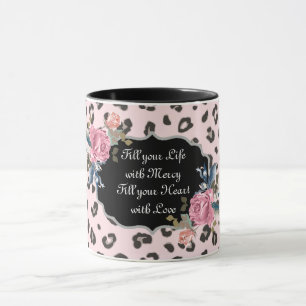 Caneca Preencha sua vida com o Compaixão Animal Print Mu