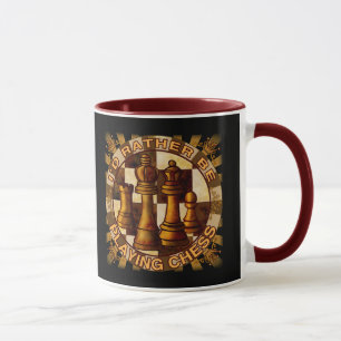 Caneca Prefiro Jogar Xadrez