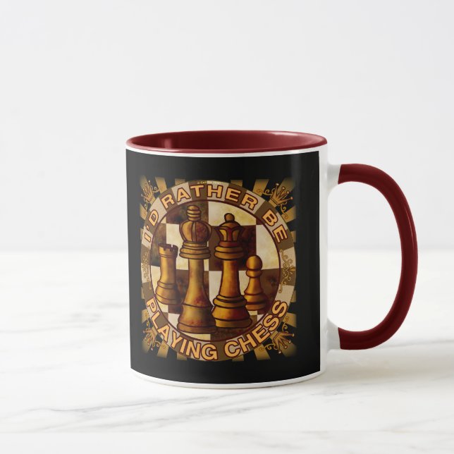 Caneca Prefiro Jogar Xadrez (Direita)
