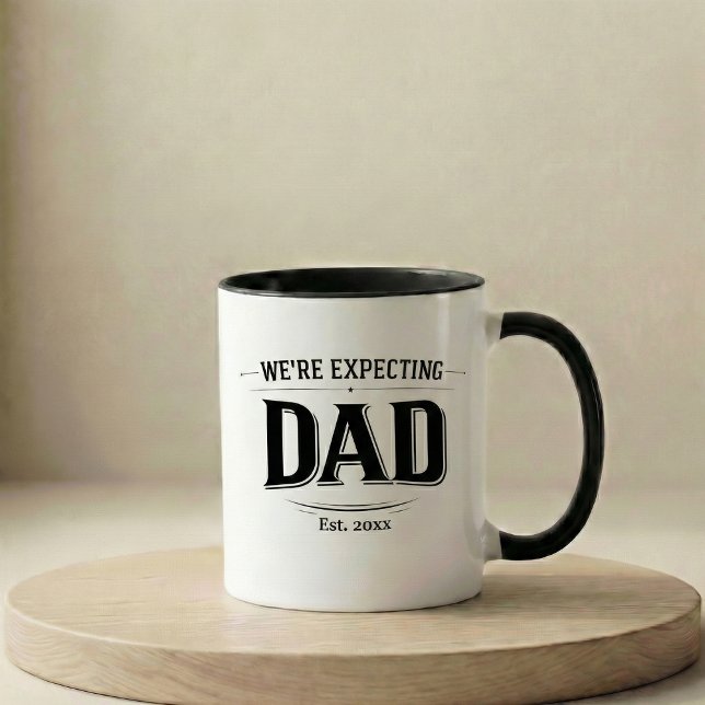 Caneca pregnancy announcement gift dad (Criador carregado)