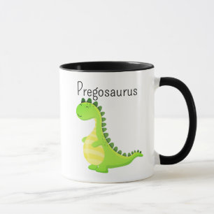 Caneca Pregossauro Engraçado Dinossauro Grávido