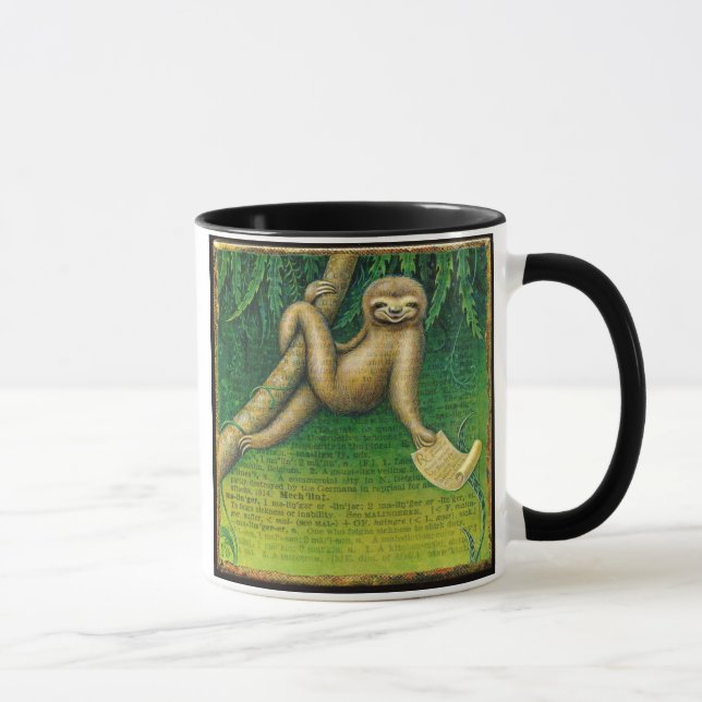 Caneca preguiçosa da preguiça: Finja-se doente (Direita)