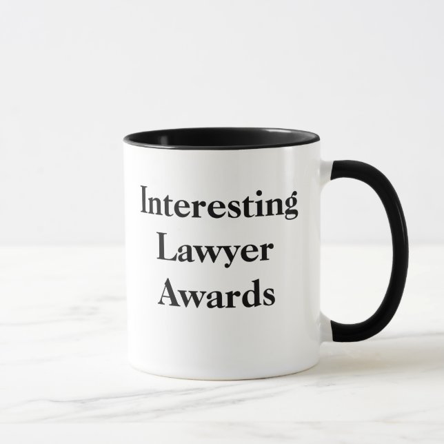 Caneca Prêmios interessantes do advogado - piada cruel da (Direita)
