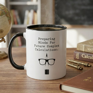 Caneca Preparando Mentes para Cálculos Complexos Futuros