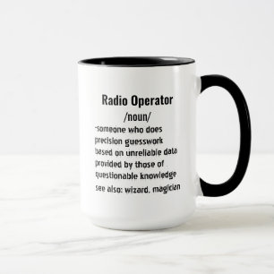 Caneca Prescrições de operador de rádio engraçado