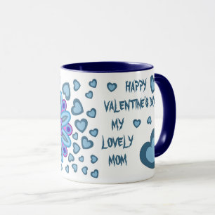 CANECA PRESENÇA DE AMOR CORAÇÕES DE VALENTINE PARA MÃE
