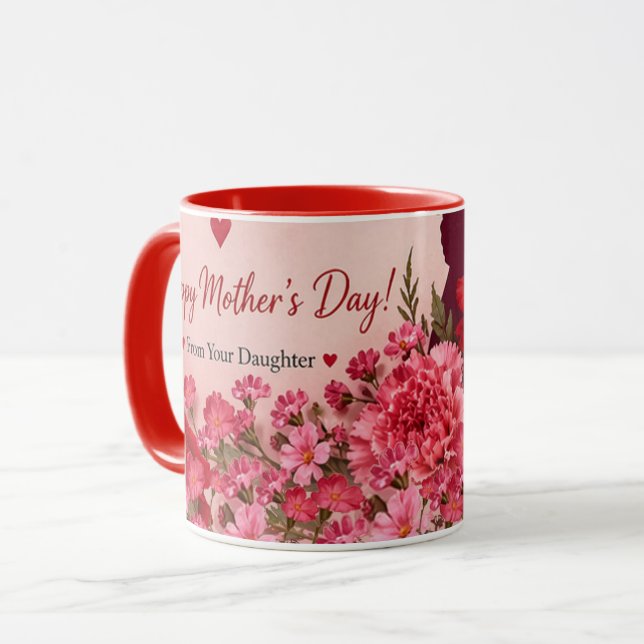 CANECA PRESENÇA DE AMOR PARA MÃE (Frente Esquerda)