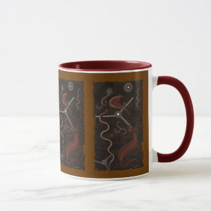 Caneca Presente aborígene australiano da arte