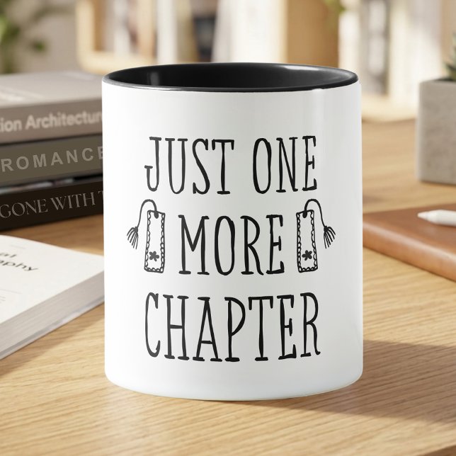 Caneca Presente Amante de Livros Só Mais Um Capítulo (Criador carregado)