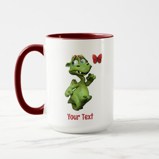 Caneca Presente Borboleta Monstro Fofa (Esquerda)